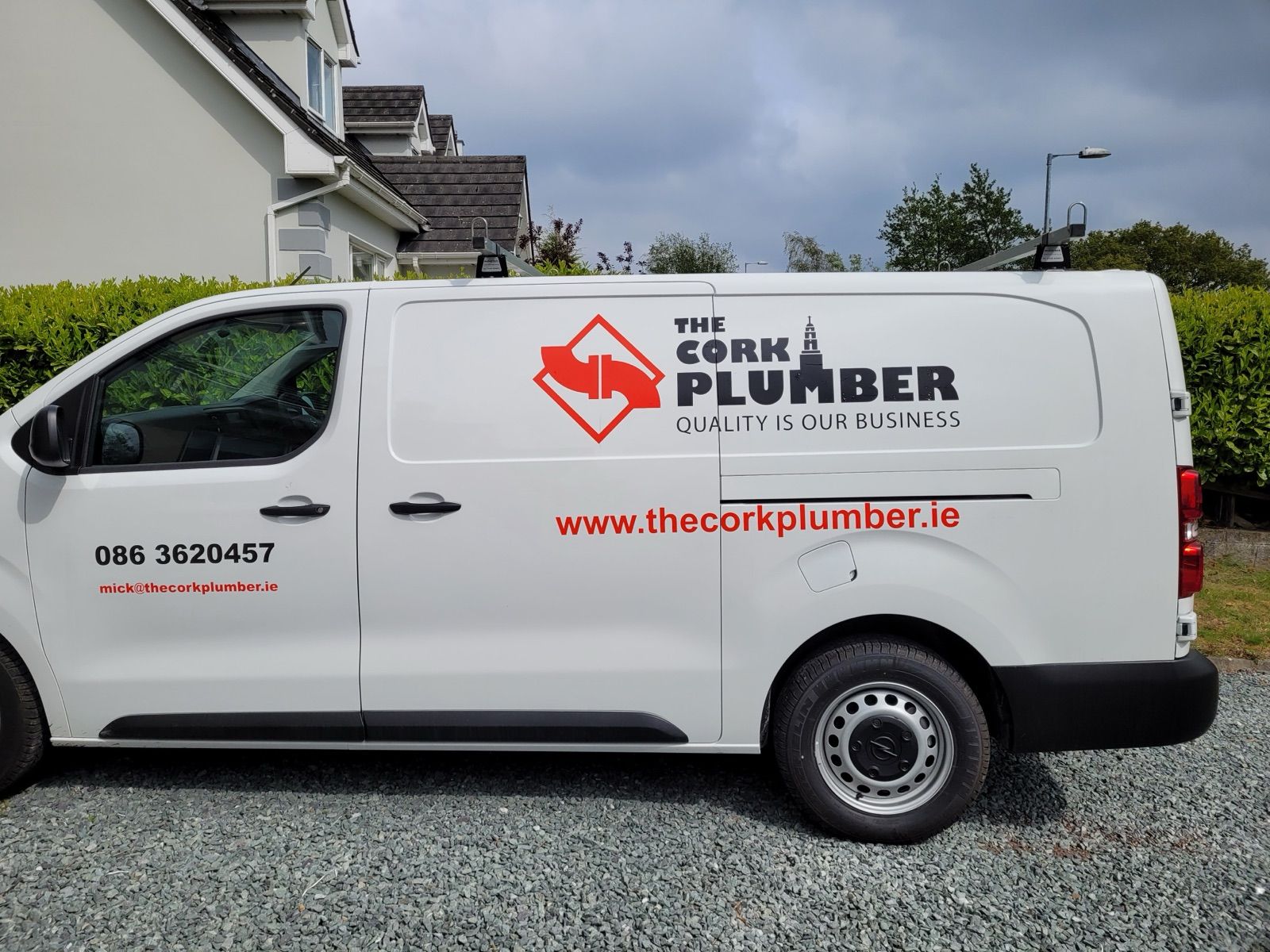 The Cork Plumber branded van